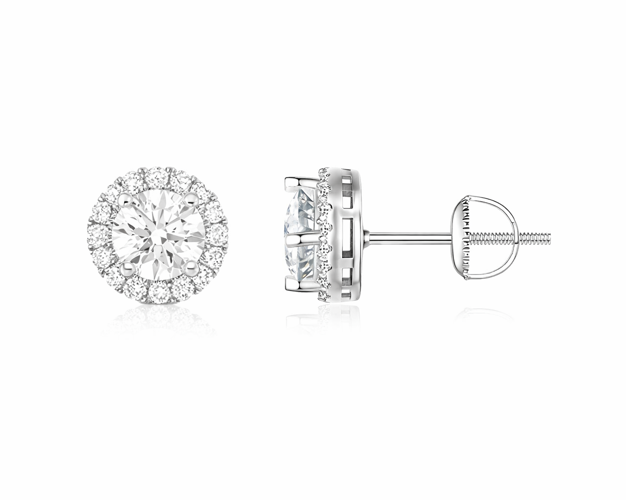 Azoria Gold-plated Earrings with Moissanites