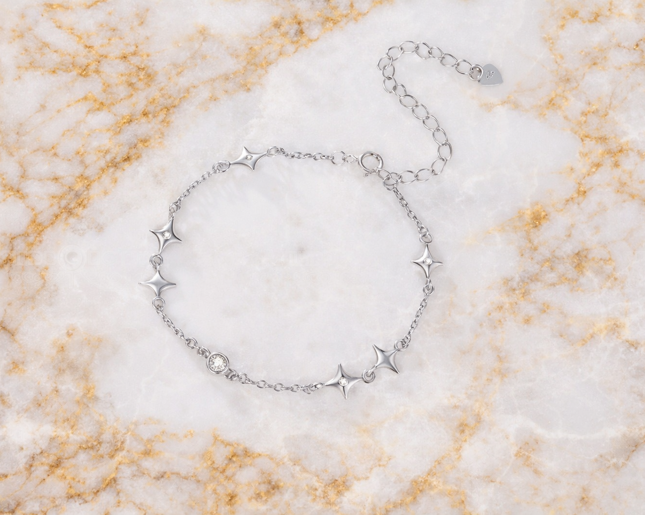 Cosmira Path Silver Bracelet