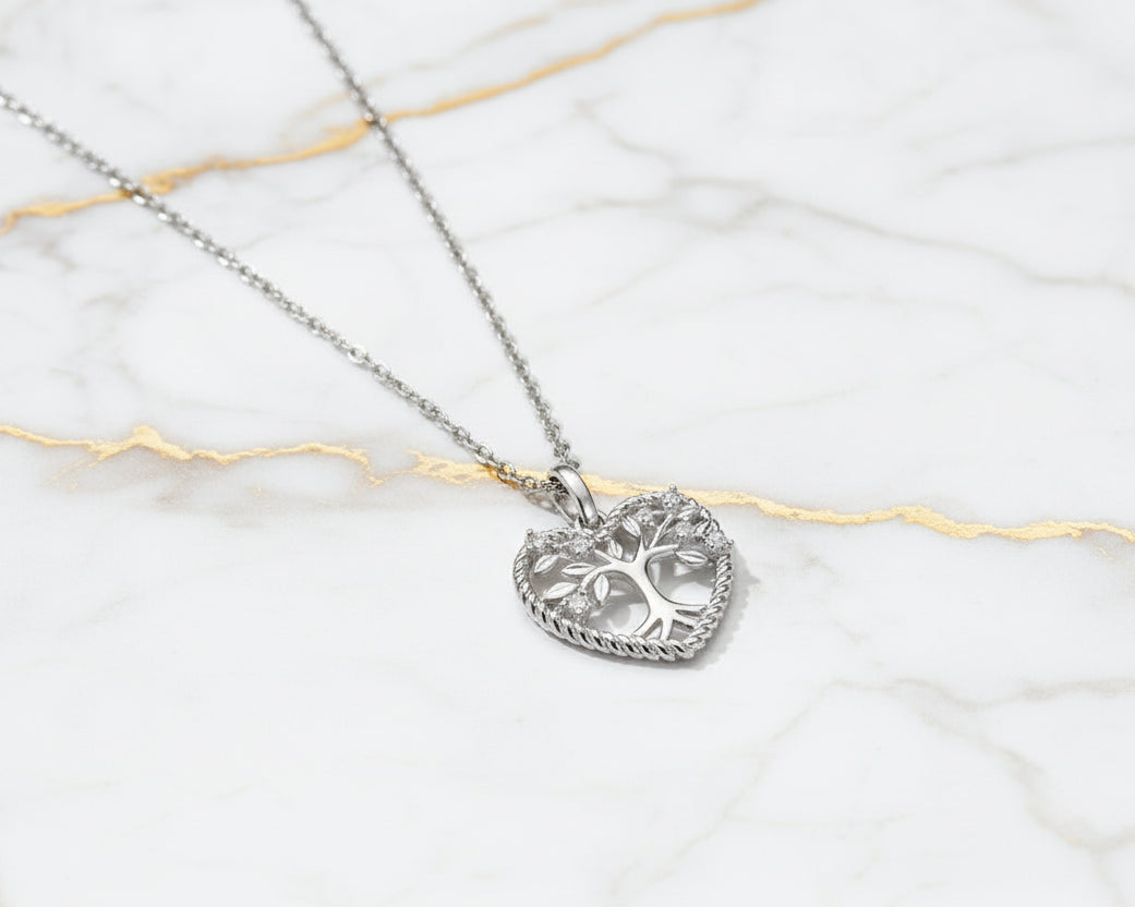 Eternal Tree of Life Silver Necklace