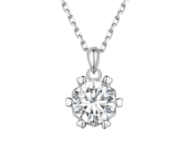Sparklia Gold-plated Necklace with Moissanite