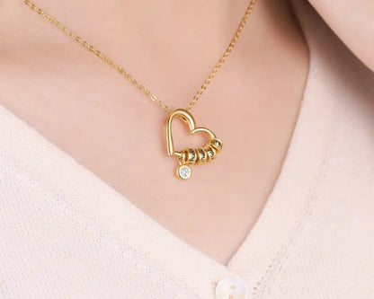 Multiple Beads Gold-plated Necklace