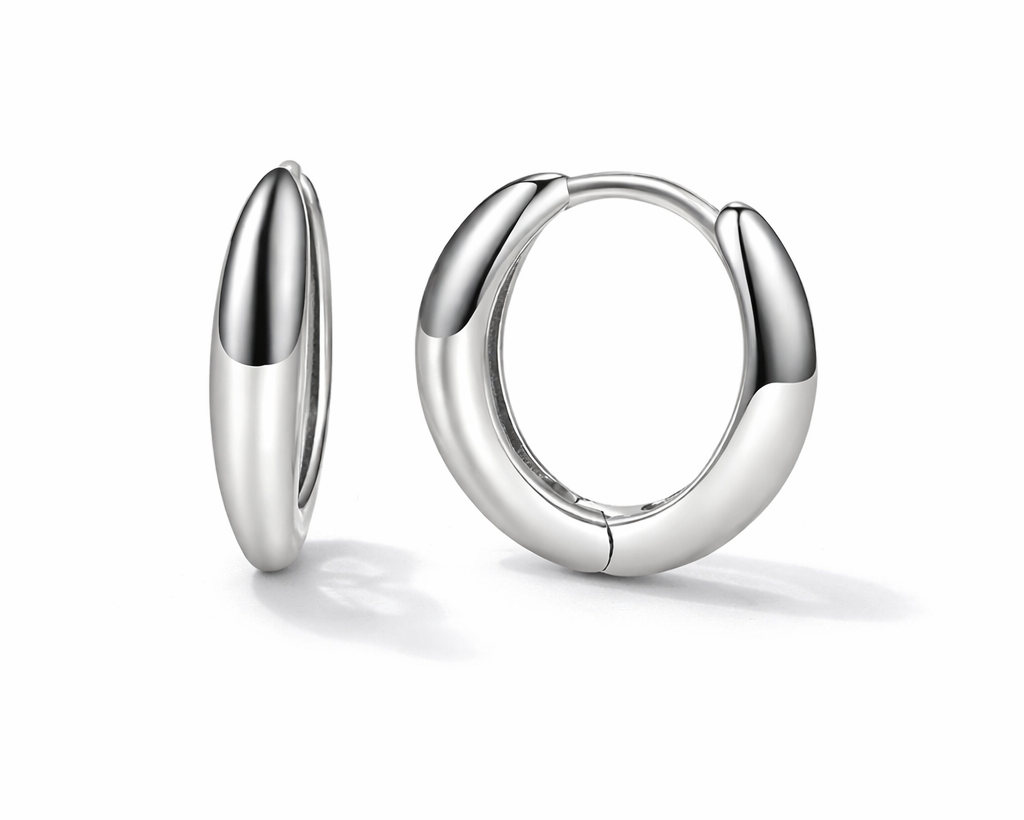 Lunaria Gold-plated Hoop Earrings