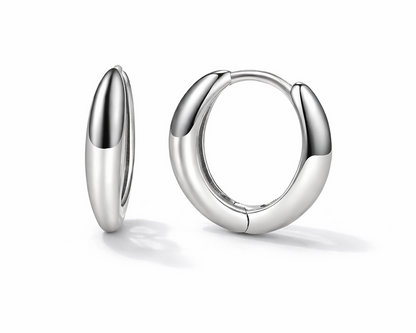 Lunaria Gold-plated Hoop Earrings