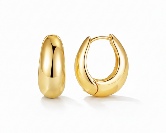 Runaria Gold-plated Hoop Earrings