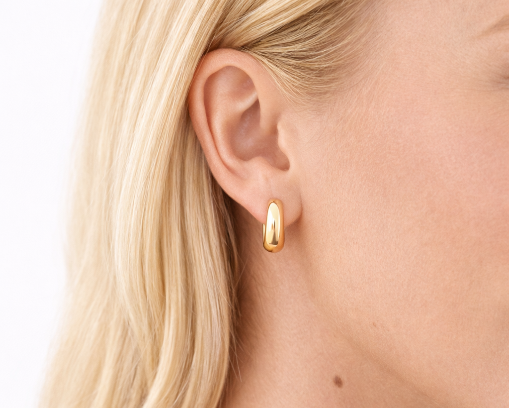 Runaria Gold-plated Hoop Earrings