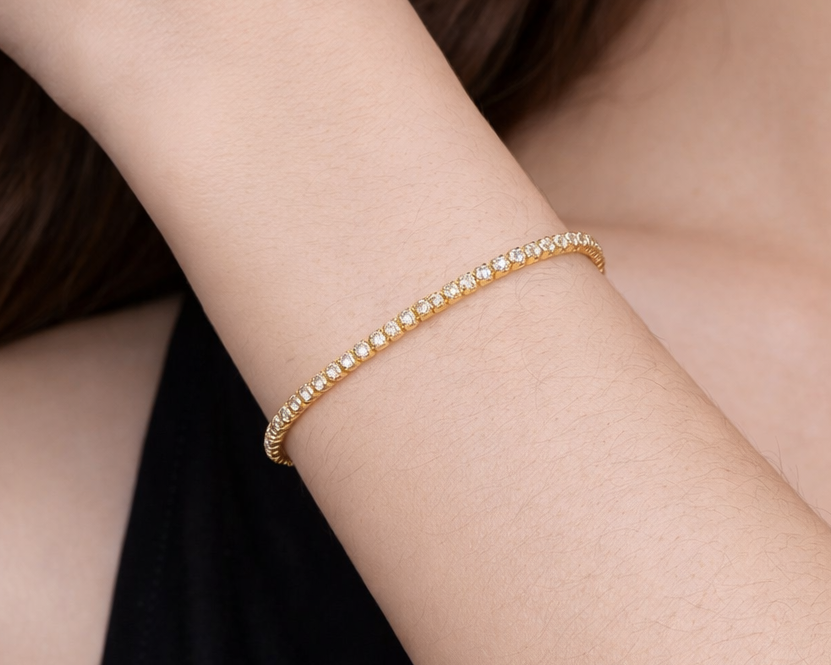 Aureon Gold-plated Tennis Bracelet