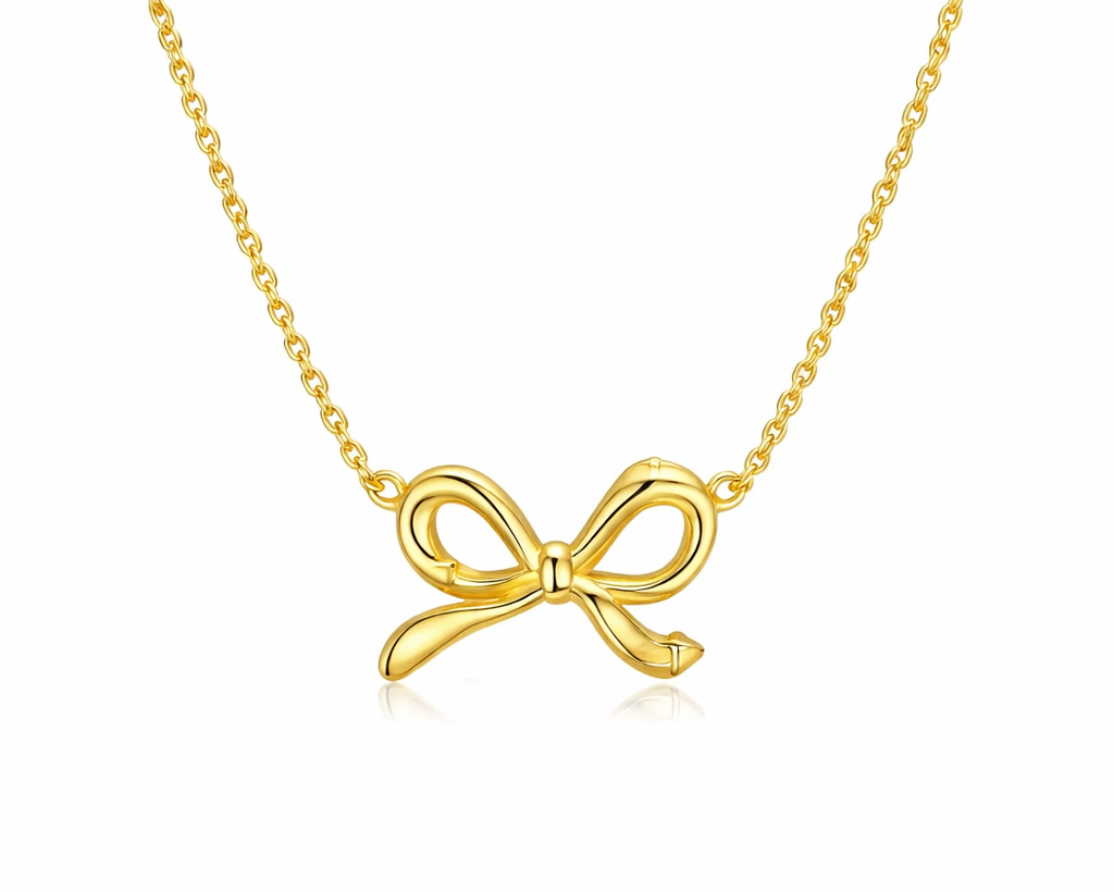 Unica Bow Gold-plated Chain Necklace