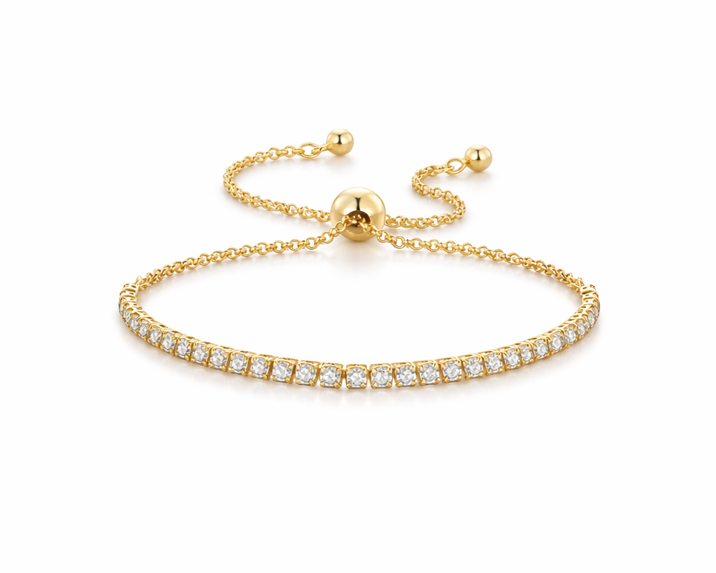 Elyon Gold-plated Tennis Bracelet