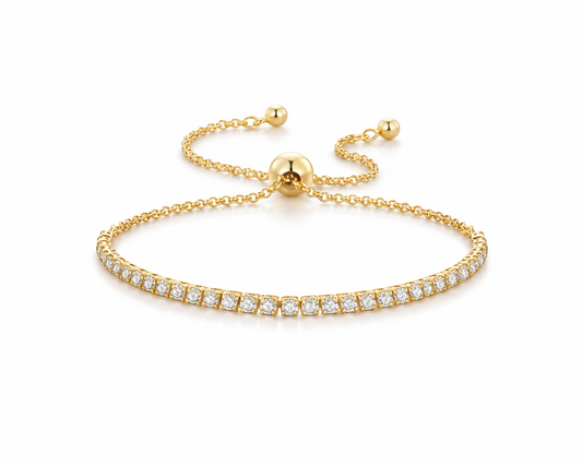 Elyon Gold-plated Tennis Bracelet
