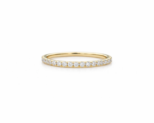 Eternity Whisper Gold-plated Ring