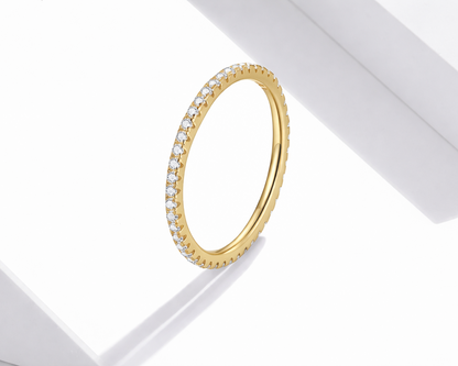 Eternity Whisper Gold-plated Ring