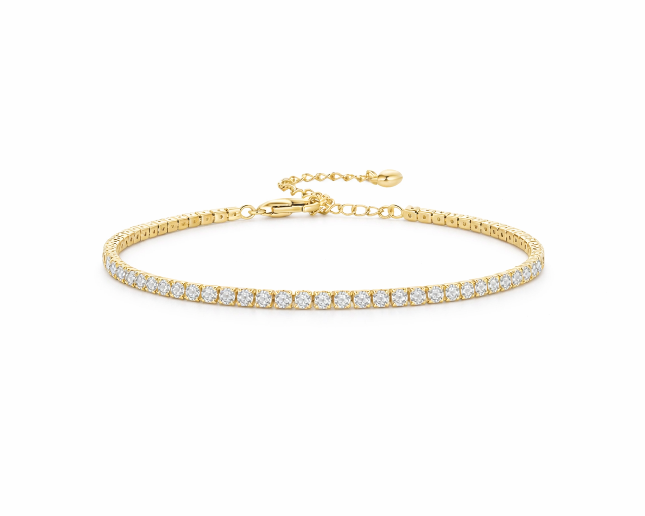 Aureon Gold-plated Tennis Bracelet