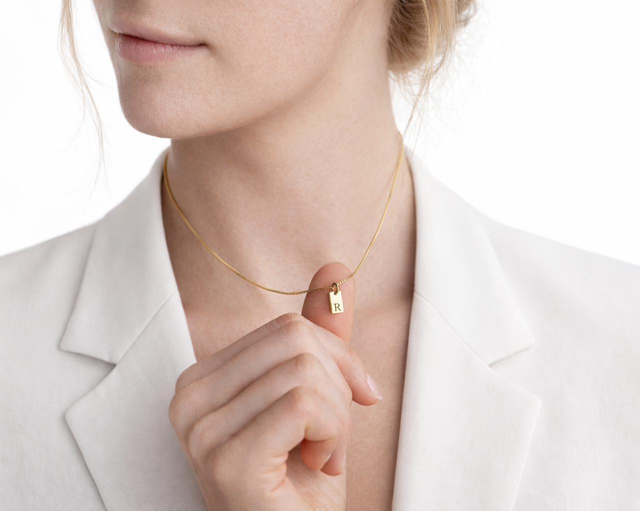 Dainty Initial Gold-plated Necklace