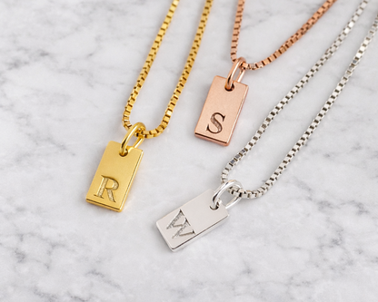 Dainty Initial Gold-plated Necklace