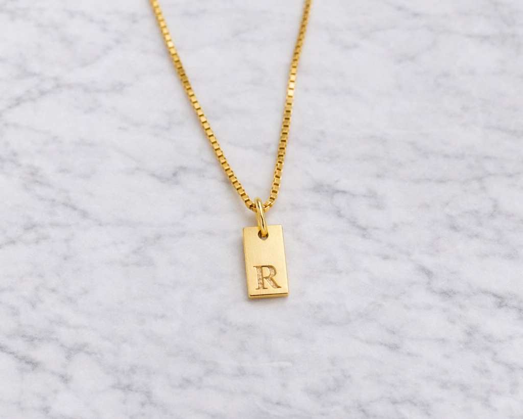 Dainty Initial Gold-plated Necklace