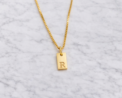 Dainty Initial Gold-plated Necklace