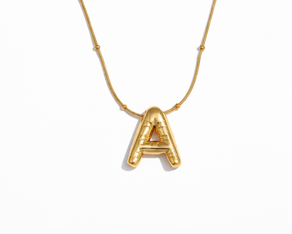 Initial Letter Pendant Gold-plated Necklace