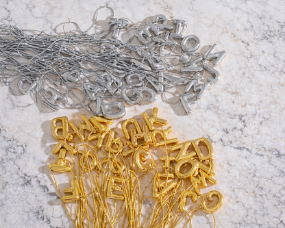 Initial Letter Pendant Gold-plated Necklace