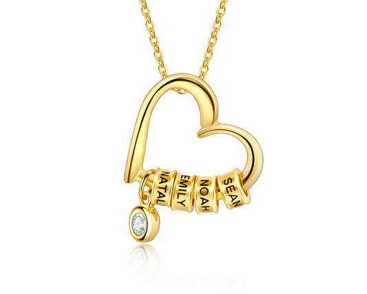 Multiple Beads Gold-plated Necklace