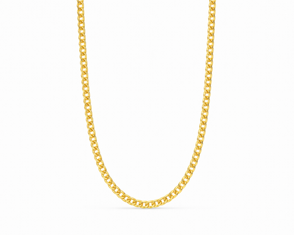 Glowia Simple Gold-plated Chain Necklace