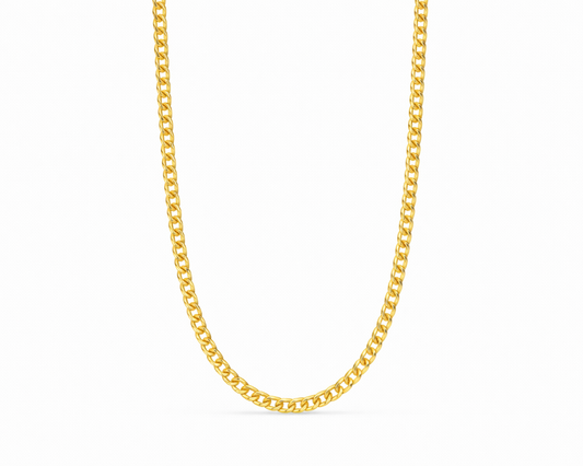 Glowia Simple Gold-plated Chain Necklace