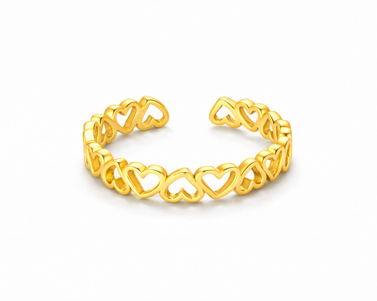 Little Hearts Gold-plated Ring