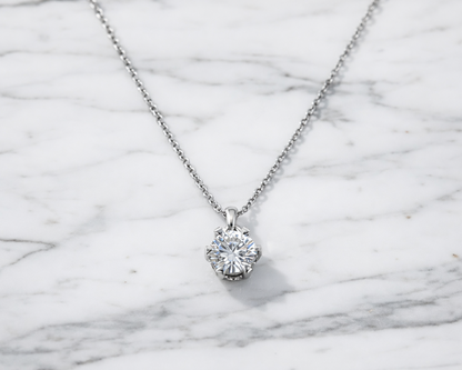 Sparklia Gold-plated Necklace with Moissanite