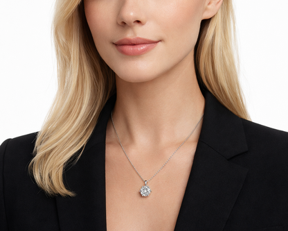 Sparklia Gold-plated Necklace with Moissanite