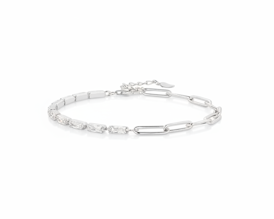 Luminara Silver Tennis Bracelet