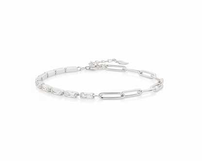Luminara Silver Tennis Bracelet