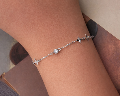 Cosmira Path Silver Bracelet