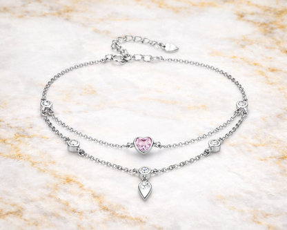Suprema Sweetheart Silver Bracelet