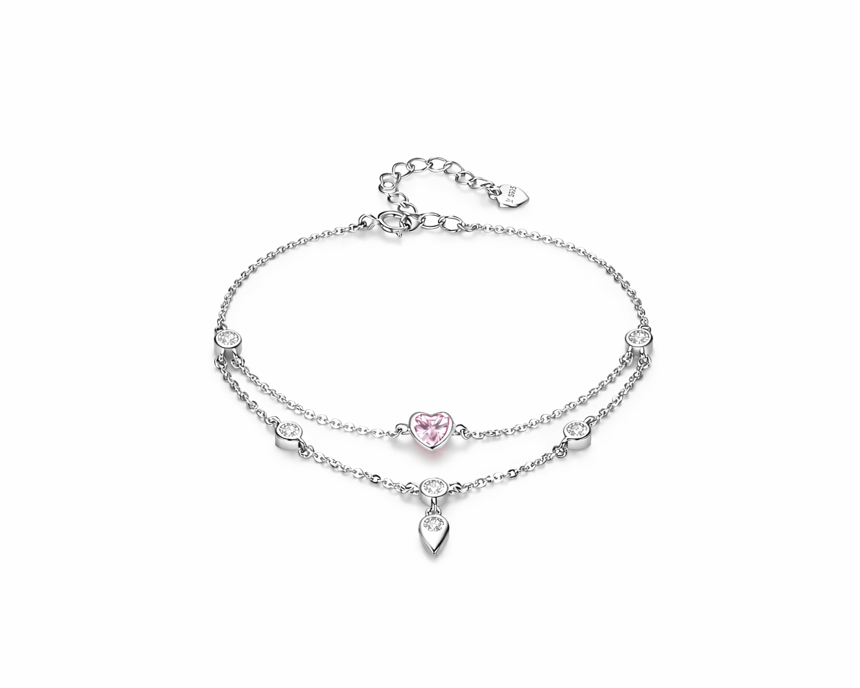 Suprema Sweetheart Silver Bracelet