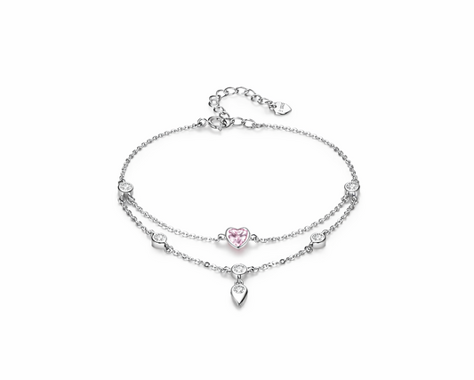Suprema Sweetheart Silver Bracelet