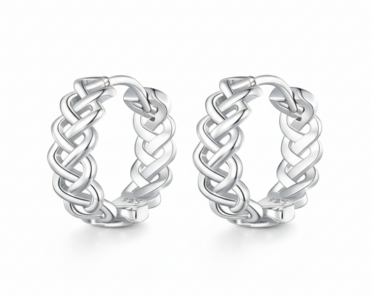 Ophira Silver Hoop Earrings