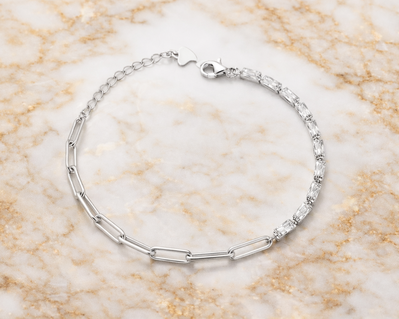 Luminara Silver Tennis Bracelet