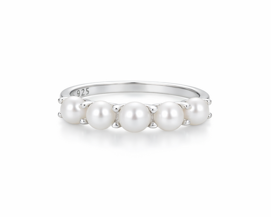 Clarae Pearl Silver Ring