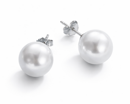 Clarae Pearl Silver Earrings