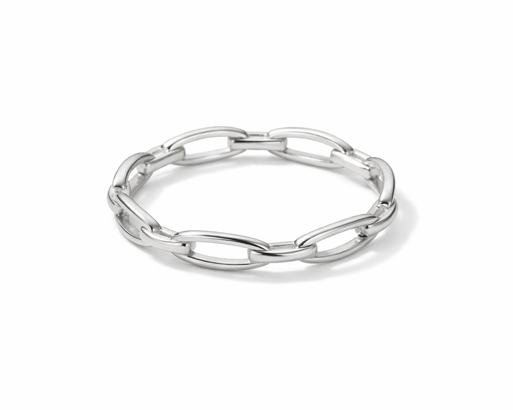 Bohemis Silver Chain Ring