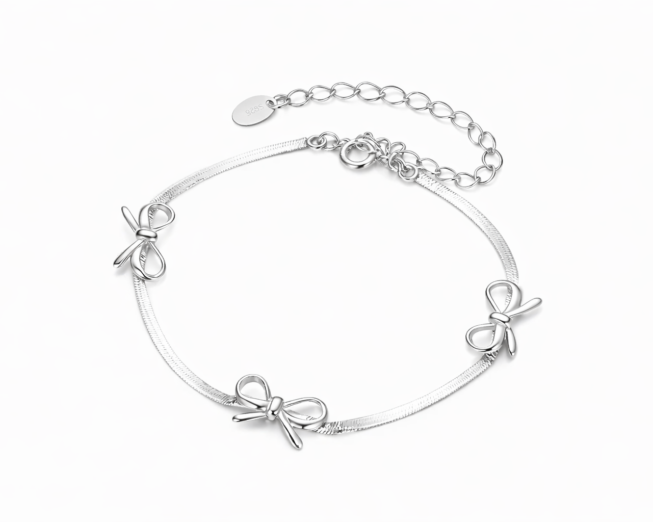 Unica Bow Silver Bracelet