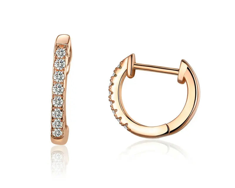 Radiant Line Gold-plated Hoop Earrings
