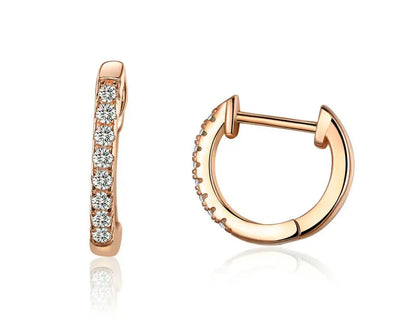 Radiant Line Gold-plated Hoop Earrings