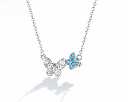 Harmony Butterfly Silver Necklace