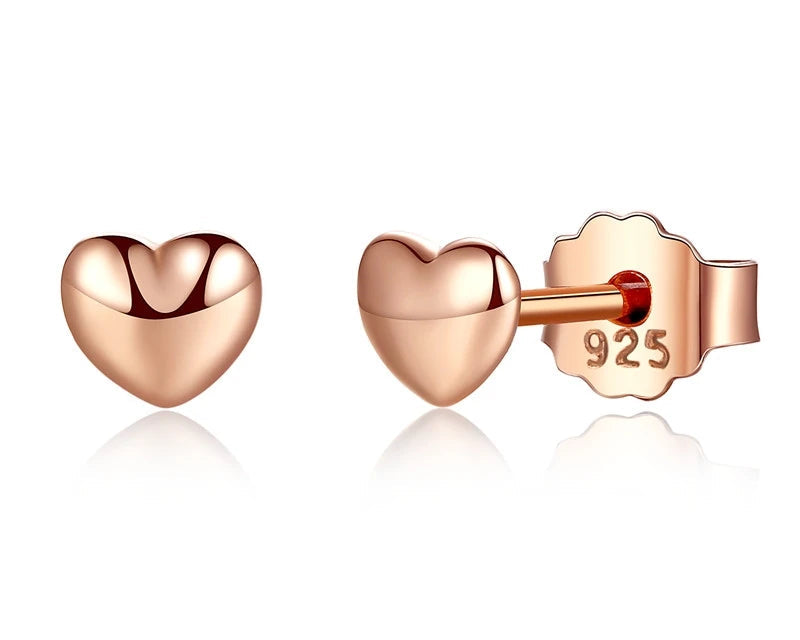 Septima Hearts Gold-plated Earrings