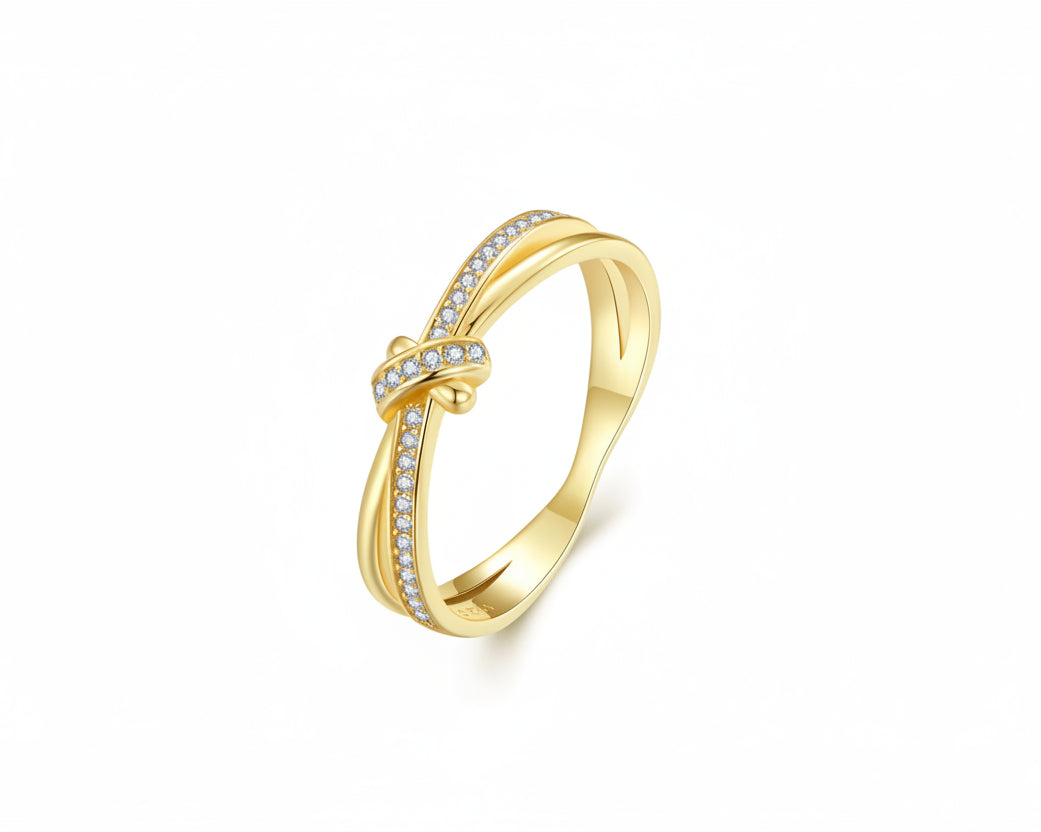 Symphony Knot Gold-plated Ring