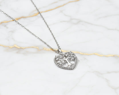 Eternal Tree of Life Silver Necklace