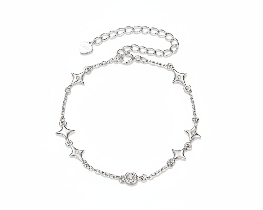 Cosmira Path Silver Bracelet