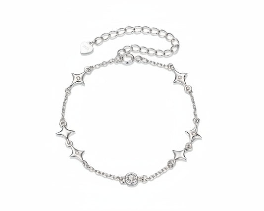 Cosmira Path Silver Bracelet