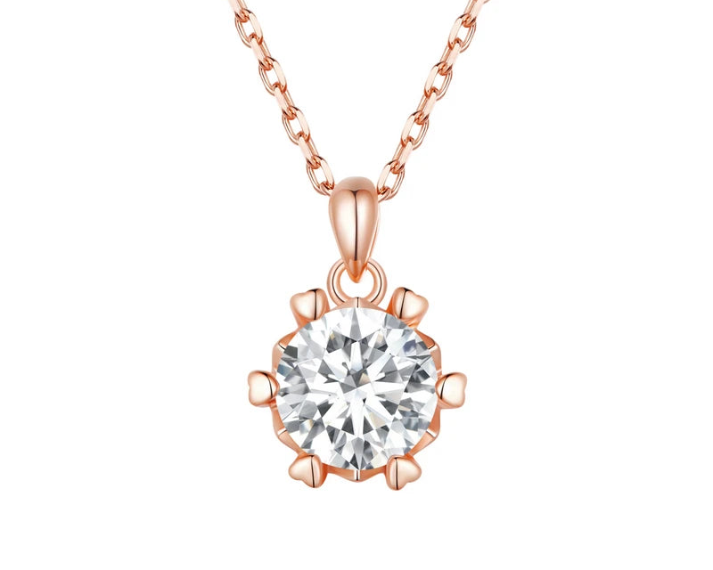 Sparklia Gold-plated Necklace with Moissanite