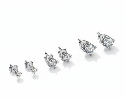 Elegance Gold-plated Earrings with Moissanites